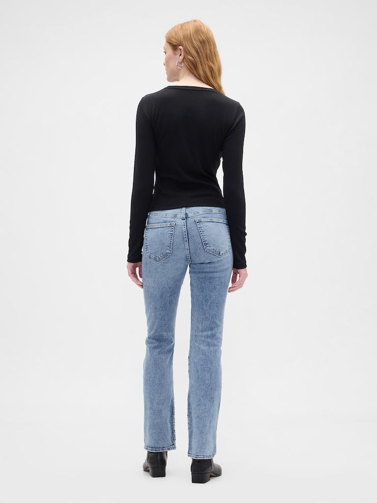 High Rise Curvy Baby Boot Jeans