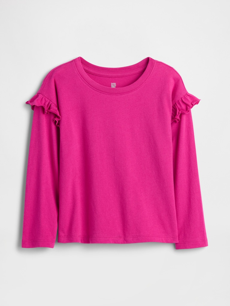babyGap Logo Ruffle Crewneck T-Shirt