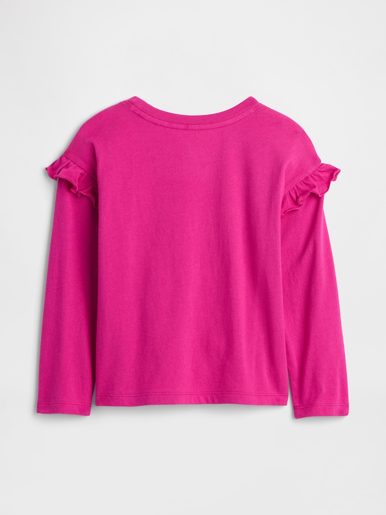 babyGap Logo Ruffle Crewneck T-Shirt