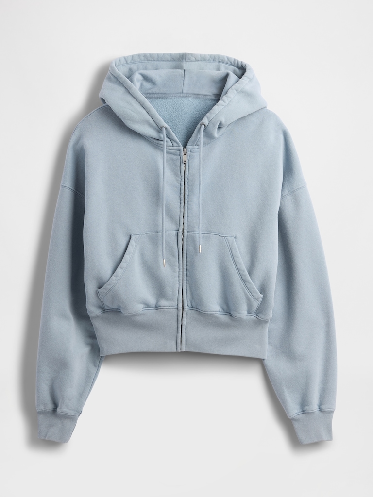VintageSoft Full-Zip Wedge Hoodie