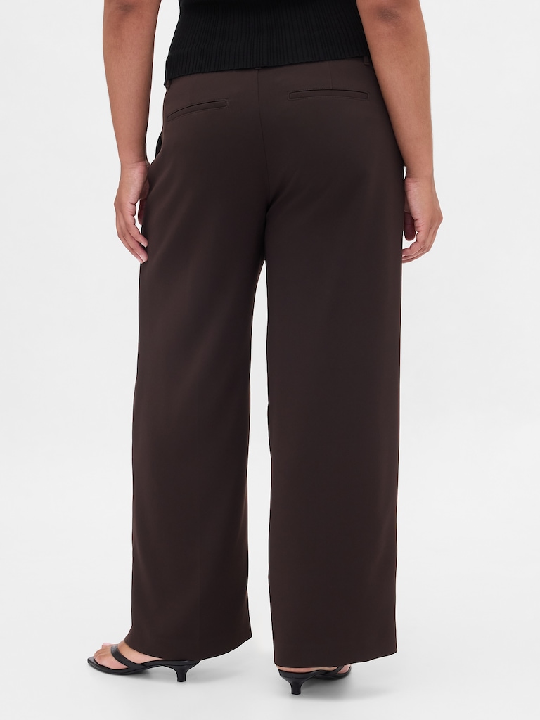 365 Low Rise Pleated Wide-Leg Trousers