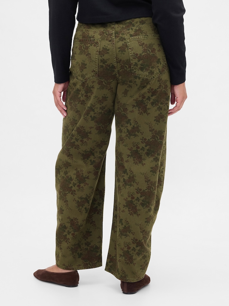 High Rise Barrel Jeans