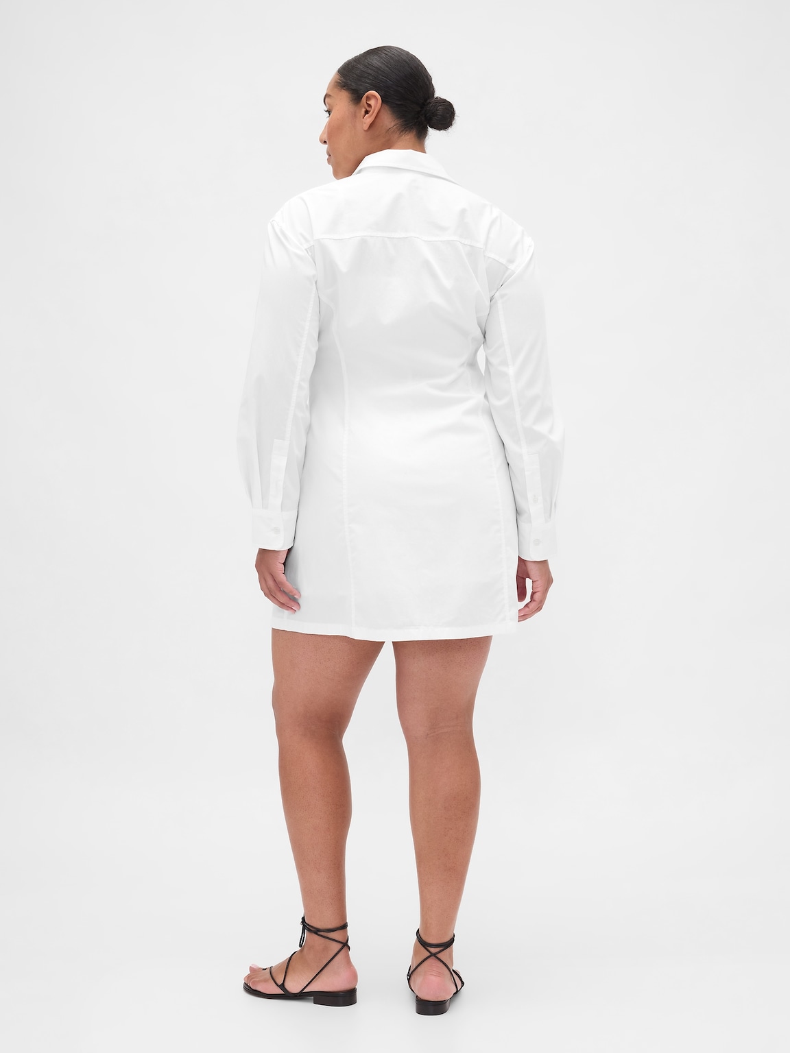 Organic Cotton Poplin Mini Shirtdress