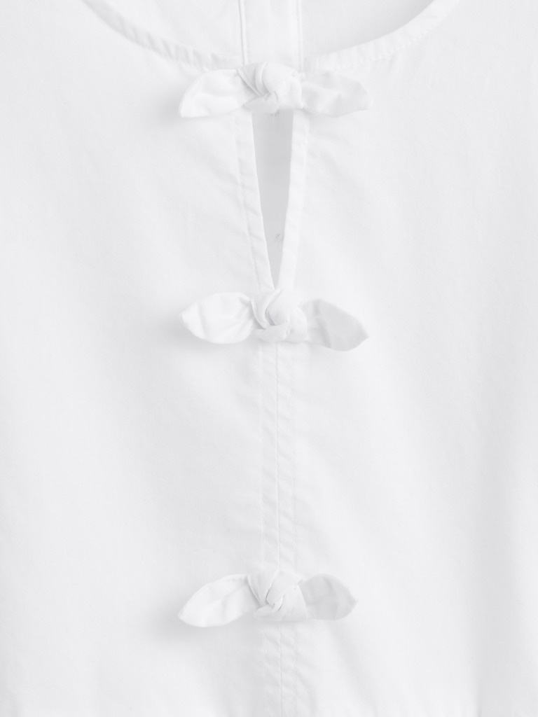 Kids Puff-Sleeve Peplum Top