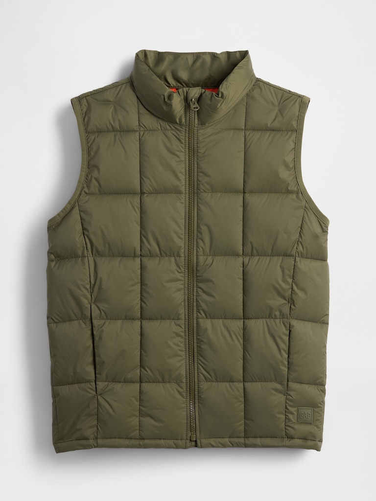 Kids Recycled Lightweight Puffer Vest