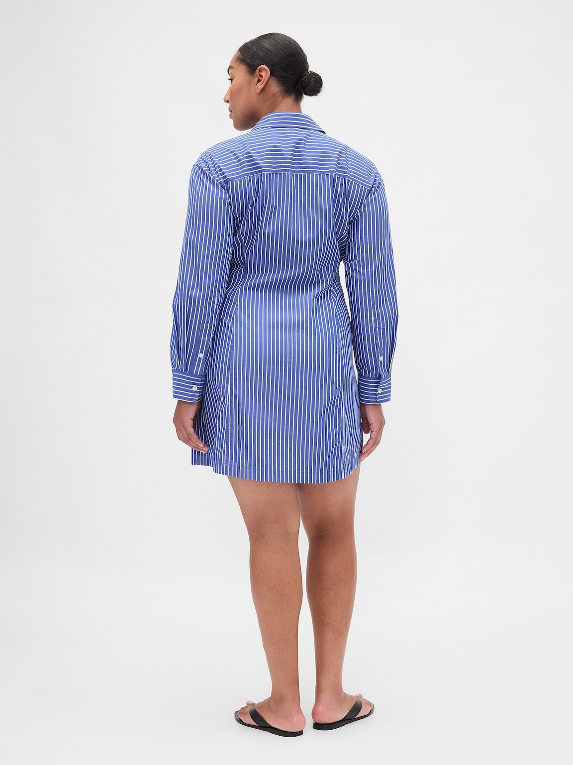 Organic Cotton Poplin Mini Shirtdress