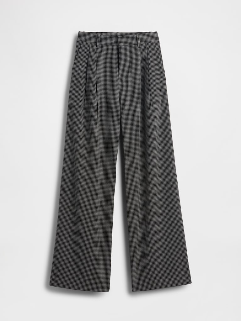 365 High Rise Brushed Twill Pleated Trousers