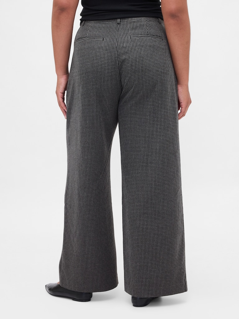 365 High Rise Brushed Twill Pleated Trousers