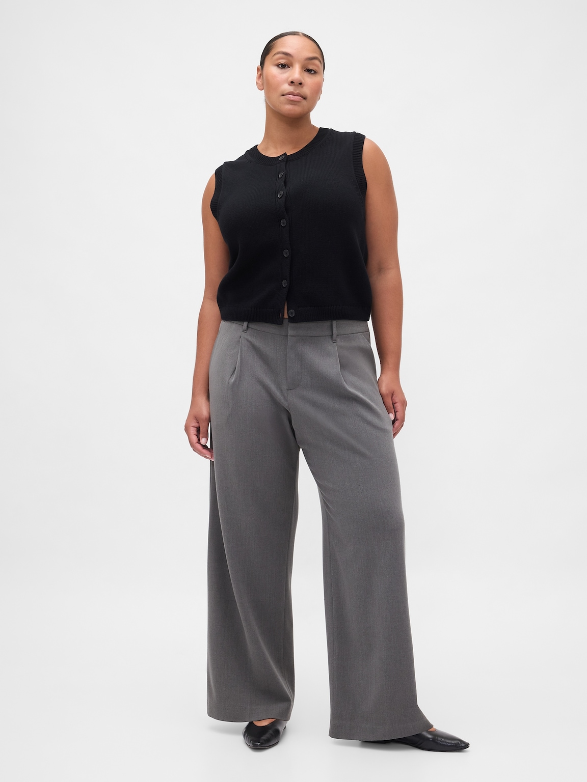 365 Low Rise Brushed Twill Pleated Trousers