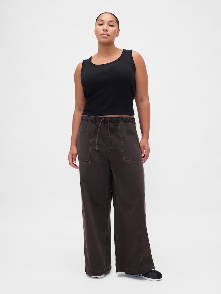 Mid Rise Easy Baggy Pants