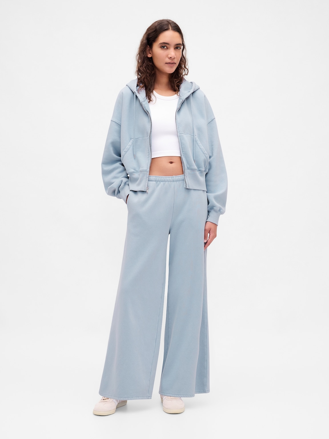 VintageSoft Baggy Wide-Leg Sweatpants