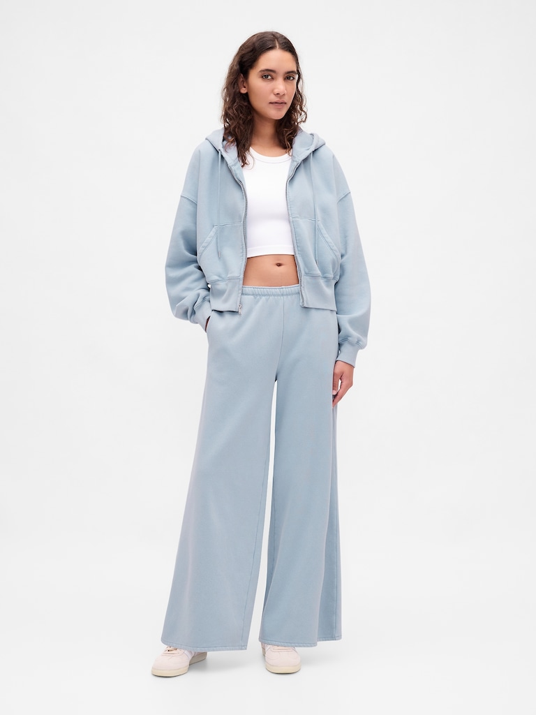 VintageSoft Baggy Wide-Leg Sweatpants