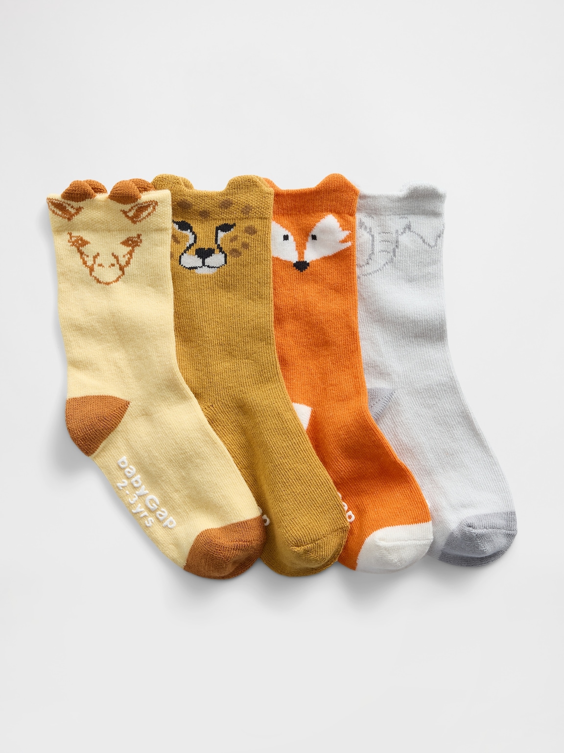 Baby & Toddler Animal Crew Socks (4-Pack)