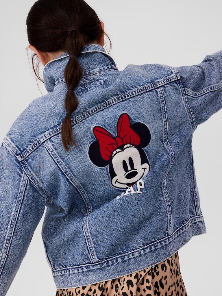 GapKids × Disney Minnie Mouse Relaxed Icon Denim Jacket