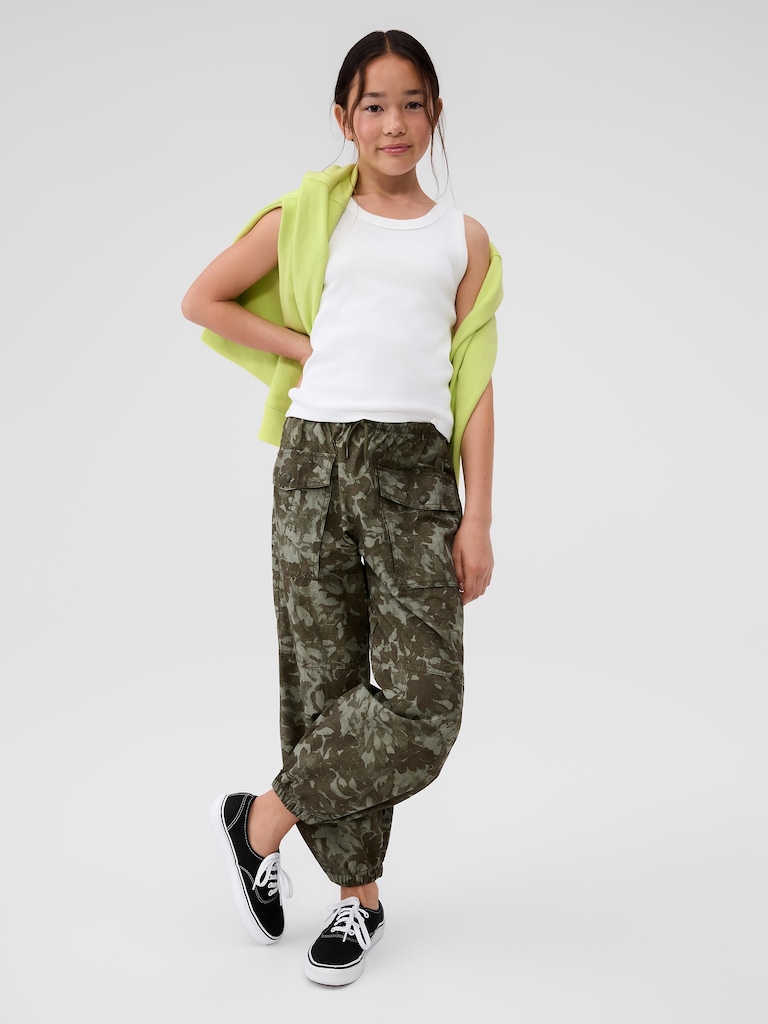 Kids Parachute Cargo Pull-On Pants