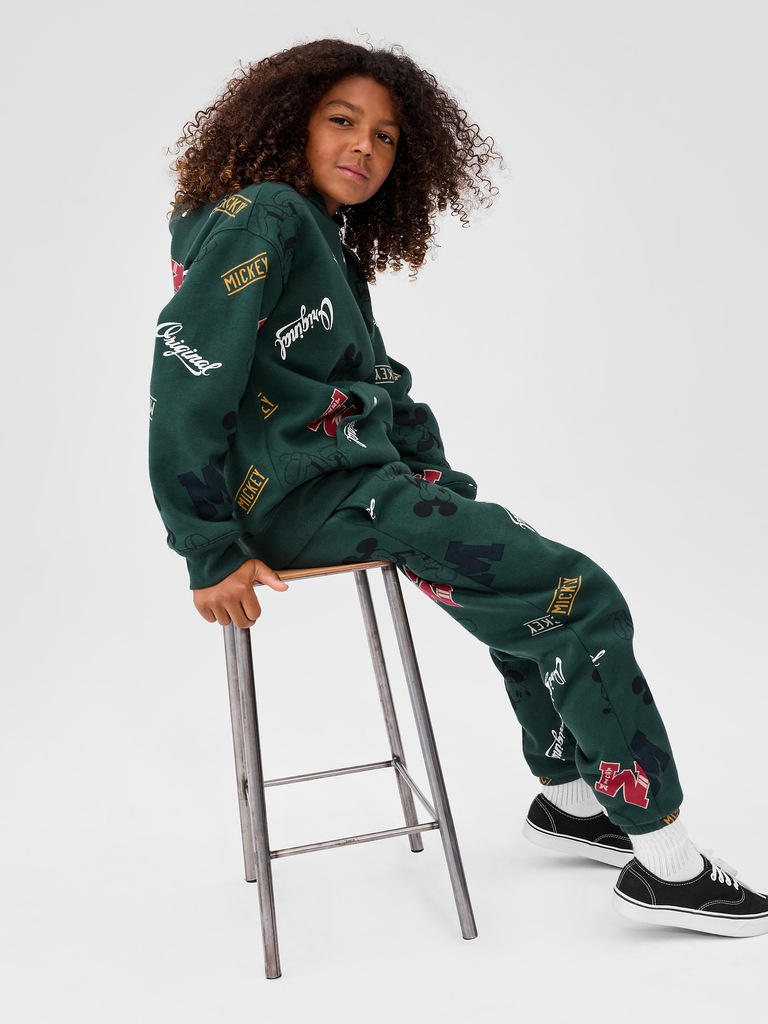 GapKids × Disney Mickey Mouse Relaxed Logo Joggers