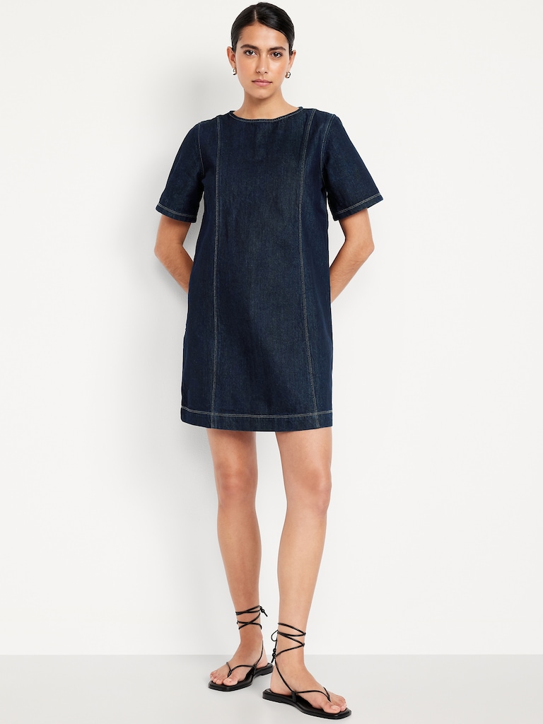 V-Neck Hardware One-Piece Swimsuit