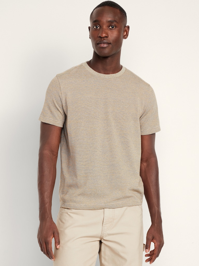 Crew-Neck Striped T-Shirt