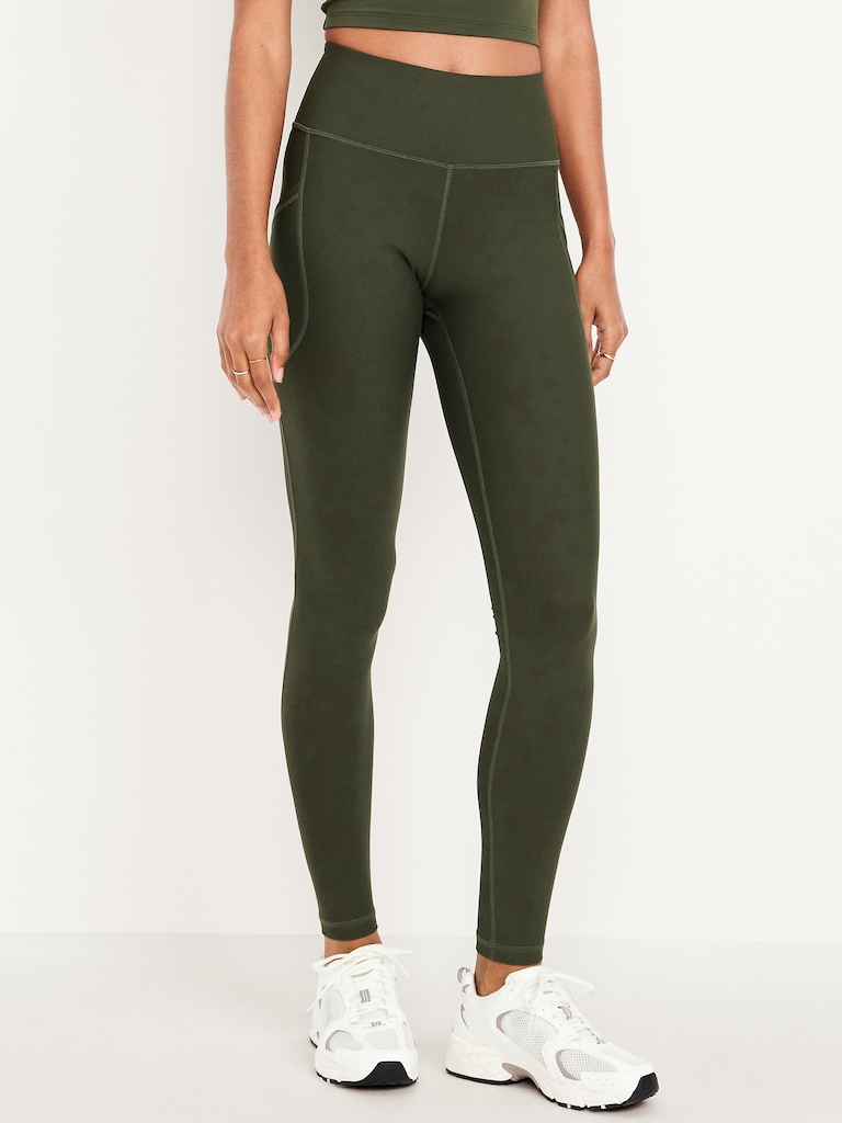 High-Waisted PowerSoft Full-Length Pocket Leggings