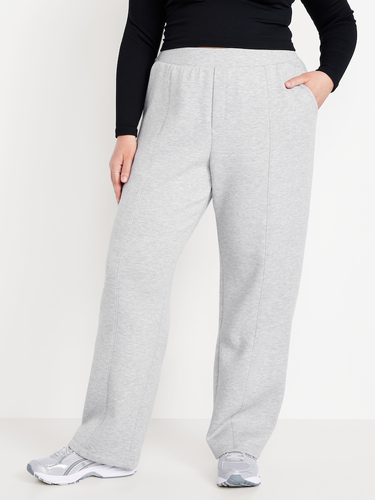 High-Waisted Bounce Fleece Trouser Sweatpants
