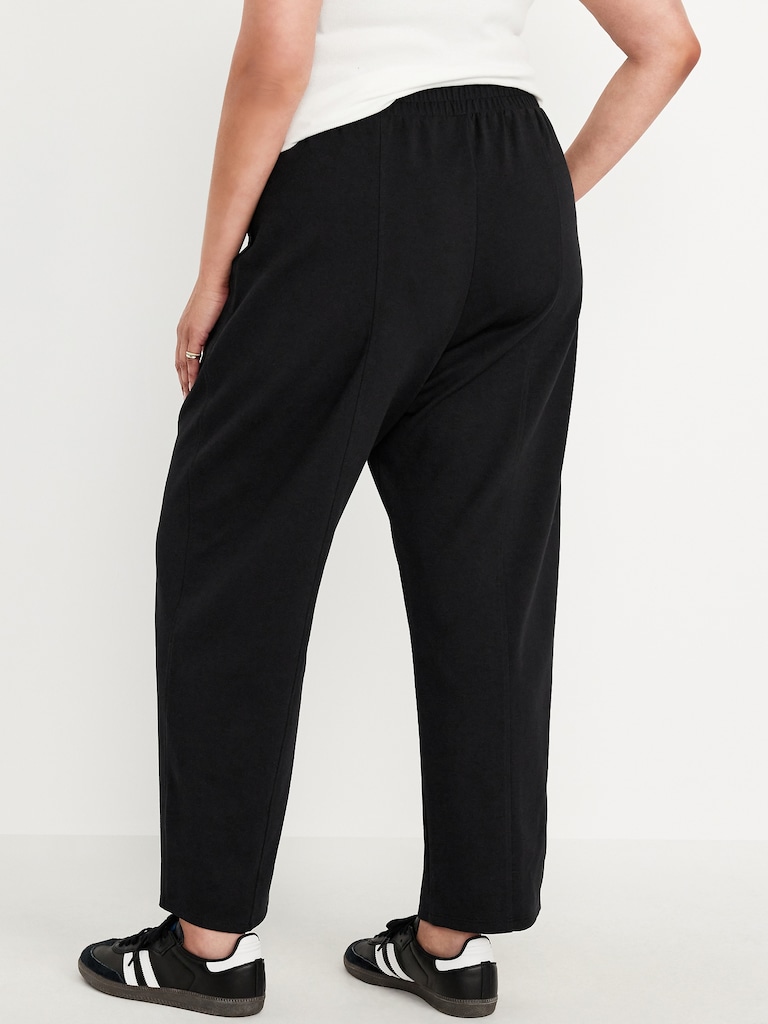High-Waisted Dynamic Fleece Barrel Pants