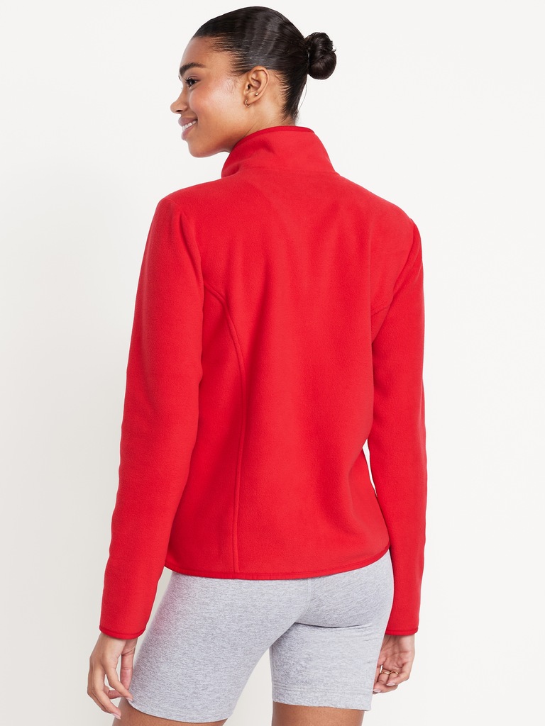 Veste Performance en micromolleton à glissière pleine longueur