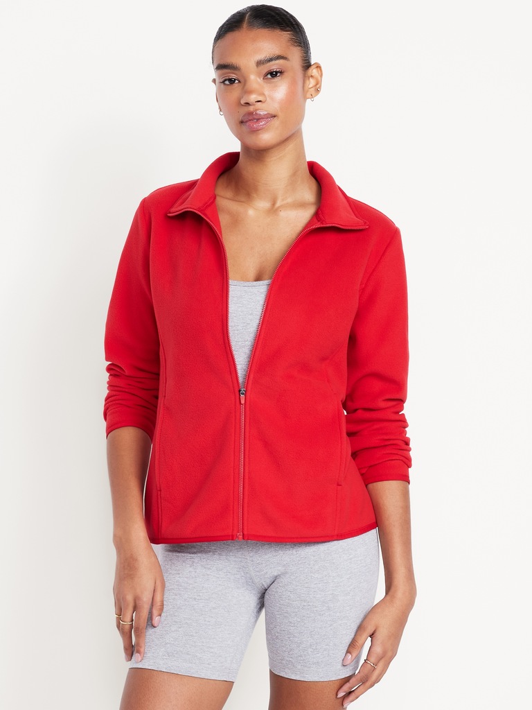 Veste Performance en micromolleton à glissière pleine longueur
