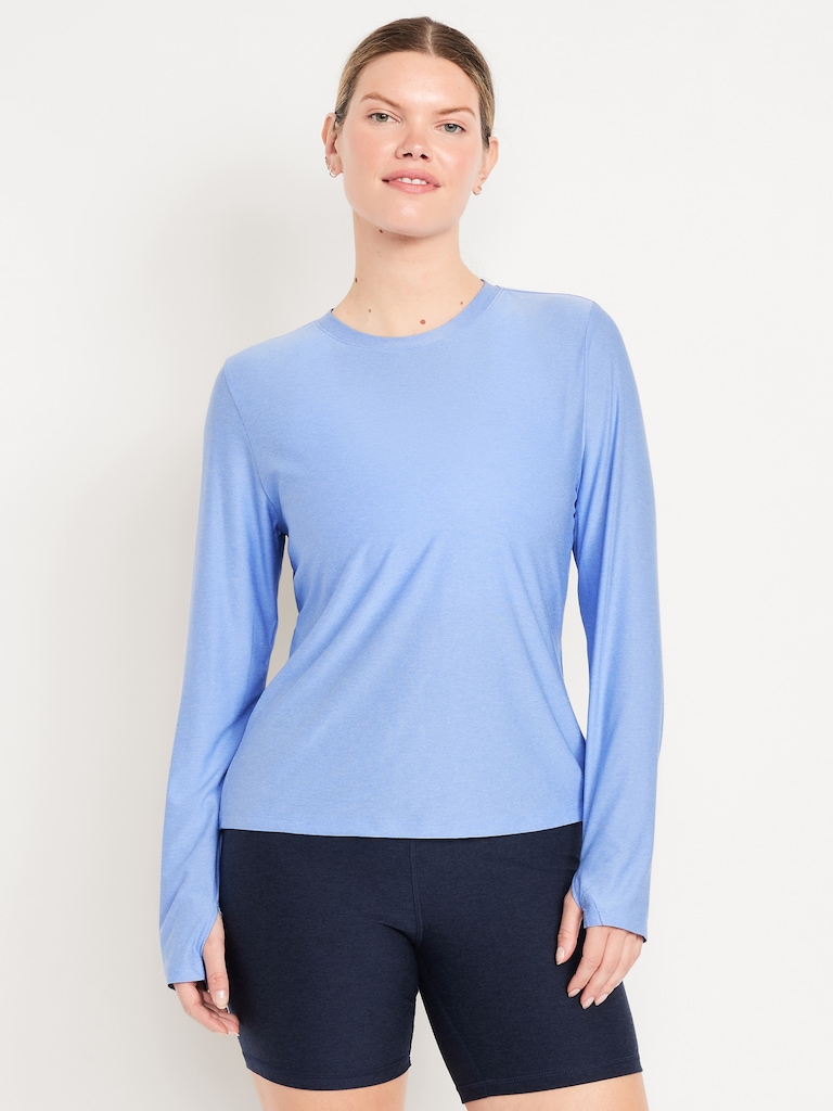 CloudMotion Keyhole Wrap Back Top