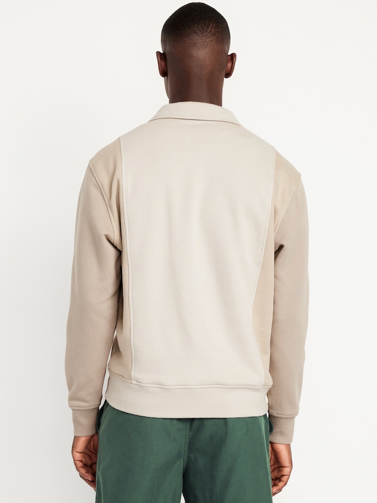 Rotation Fleece Color-Block Polo