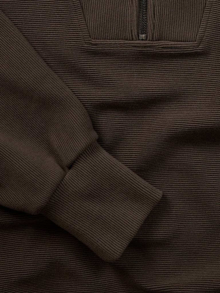 Ottoman Rib 1/4 Zip Sweatshirt