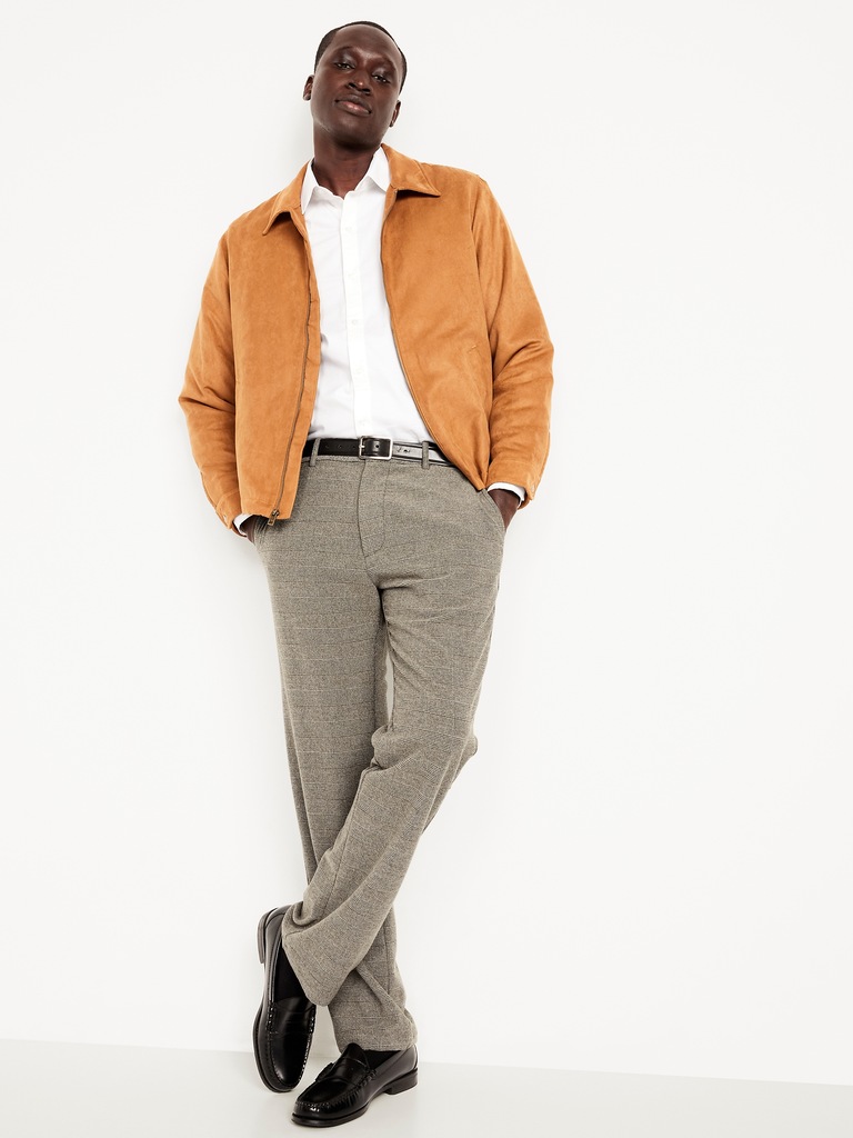 90's Straight Textured Trouser Pants