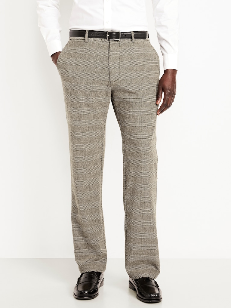 90's Straight Textured Trouser Pants