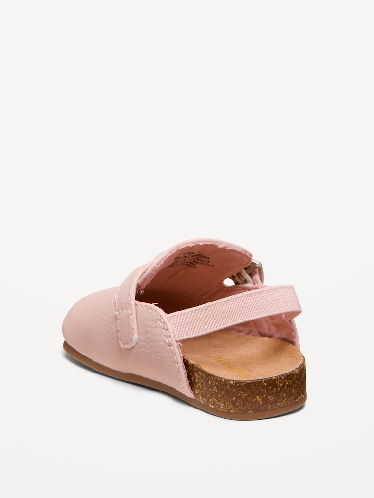Faux-Suede Buckled Strap Sandals for Baby