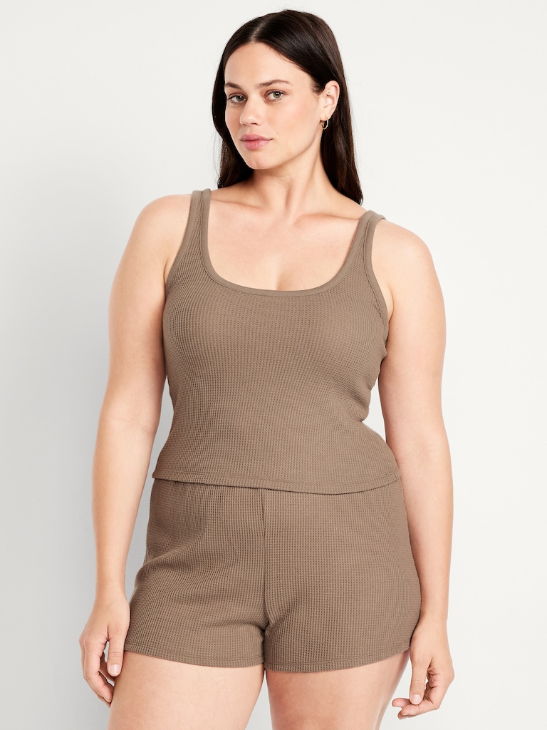 Cozy Waffle Pajama Tank Top