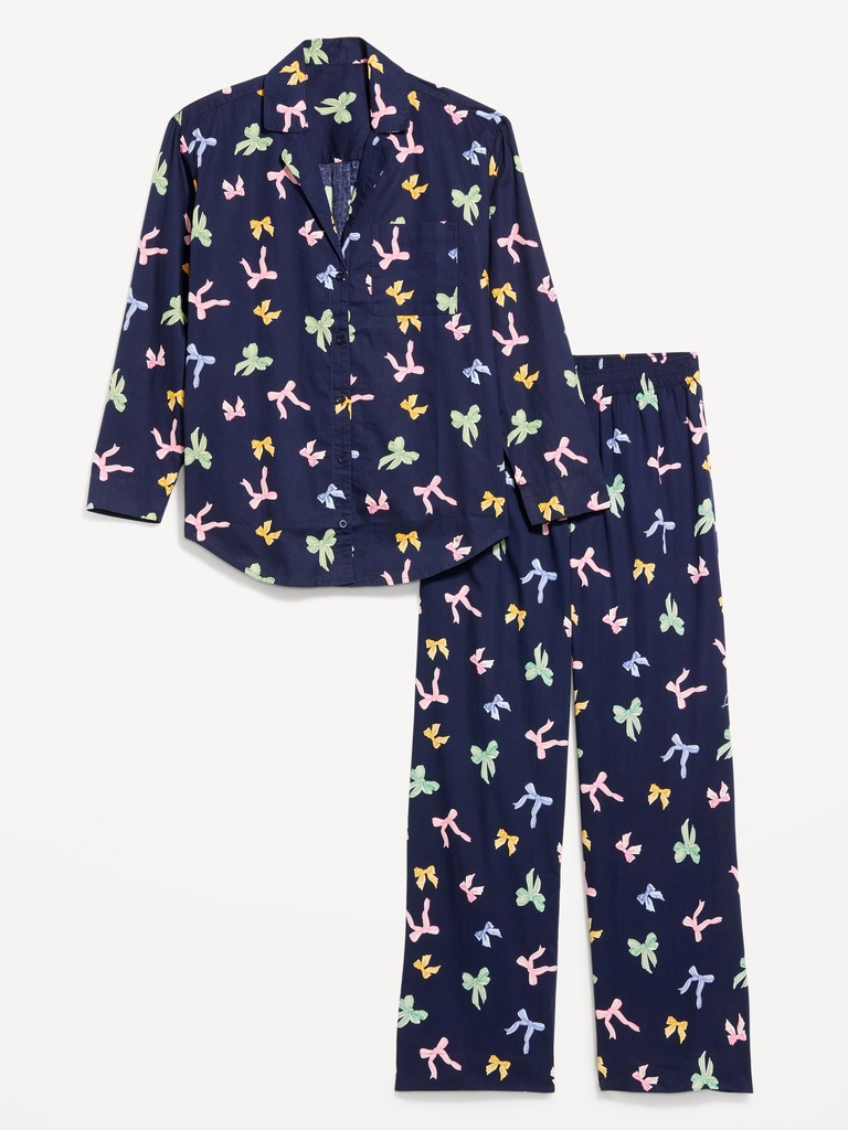 Poplin Pajama Pant Set