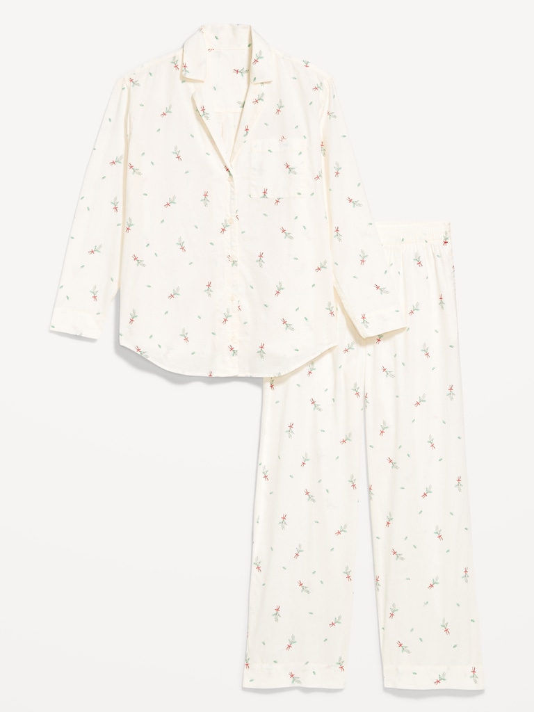 Poplin Pajama Pant Set