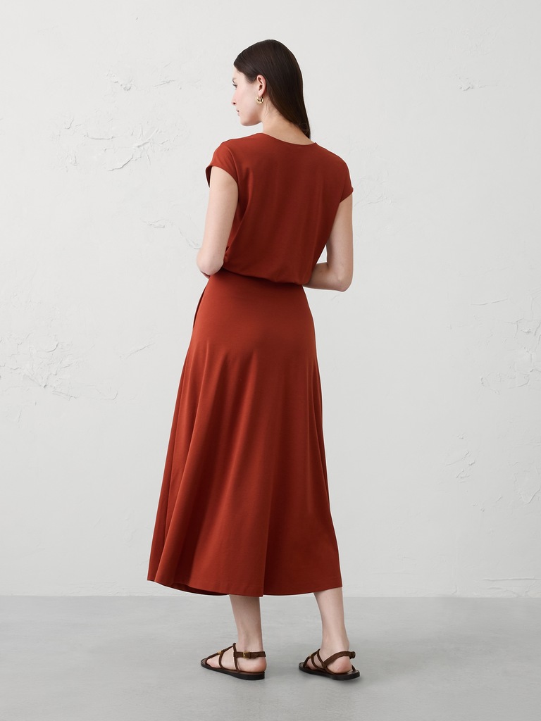 Knit Ponte Midi Dress