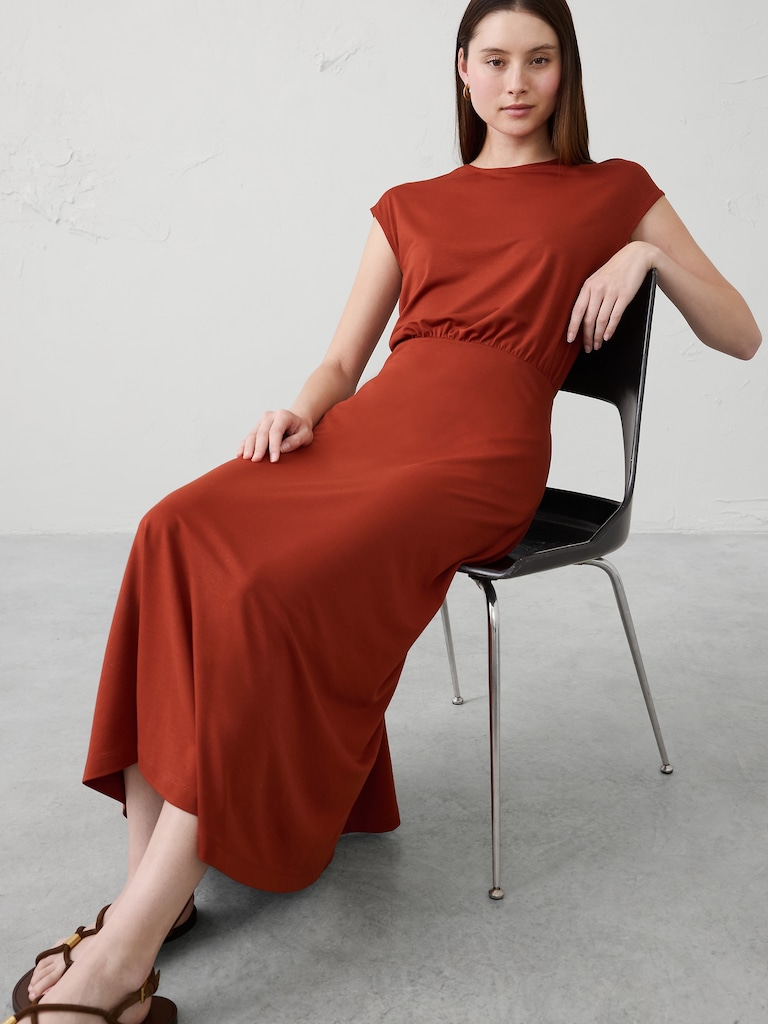 Knit Ponte Midi Dress