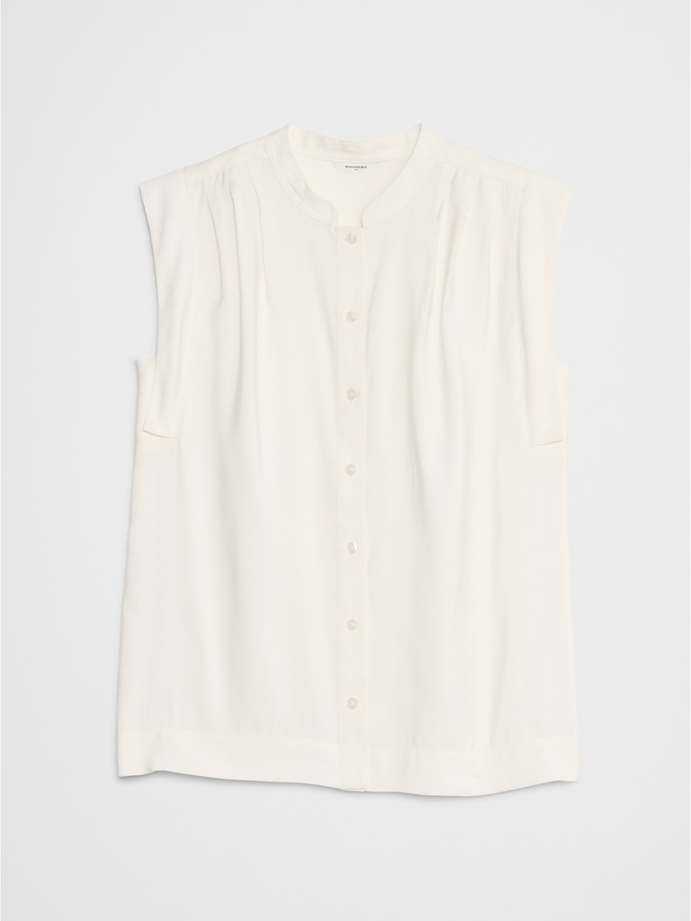 Twill Button Top