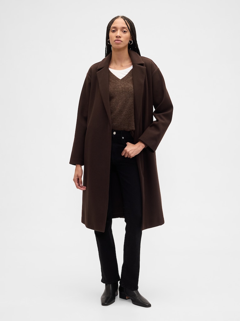 Relaxed Wrap Coat