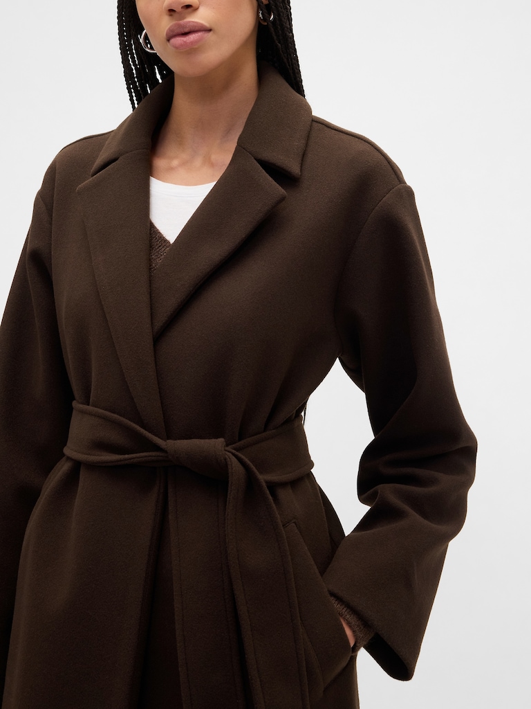 Relaxed Wrap Coat