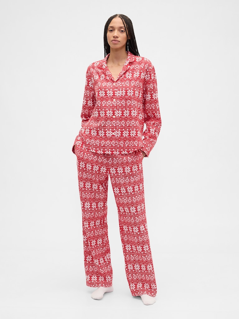 Relaxed Flannel Sleep Shirt