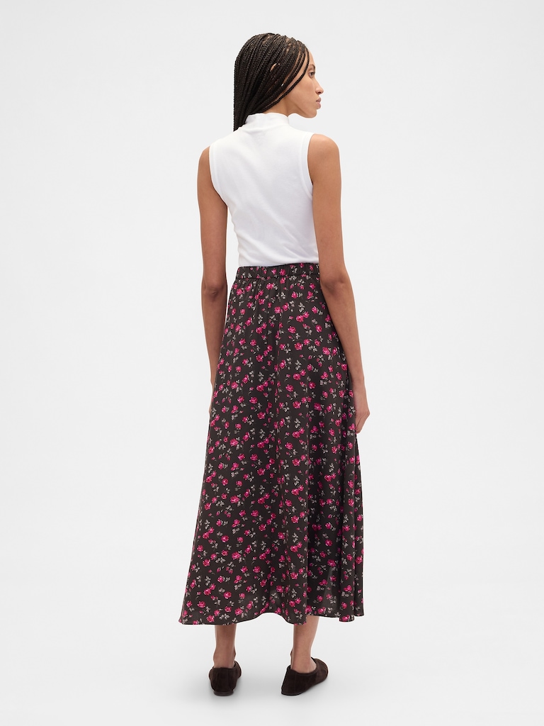 Seamed Midi Skirt