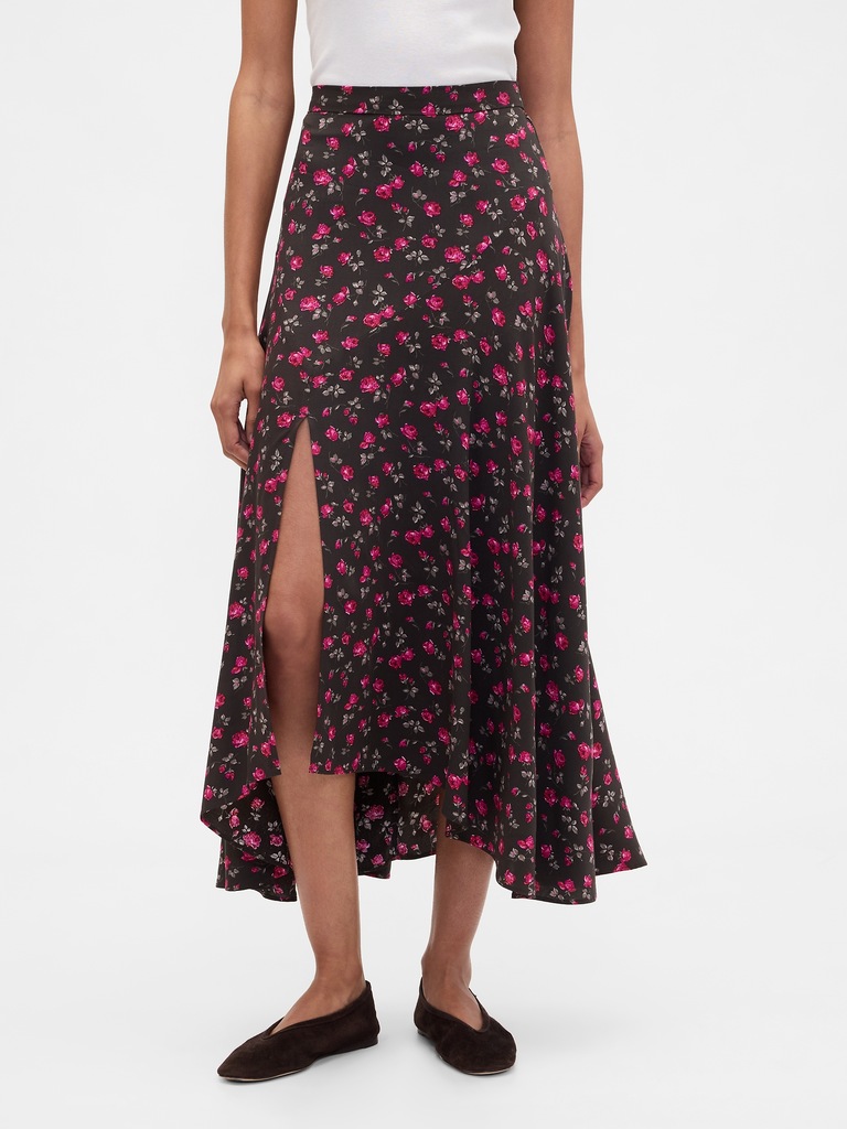 Seamed Midi Skirt