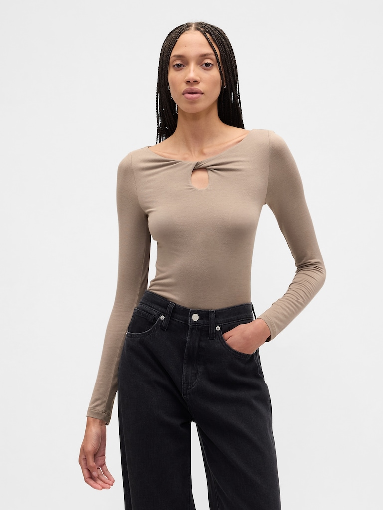 Twist Boatneck Top