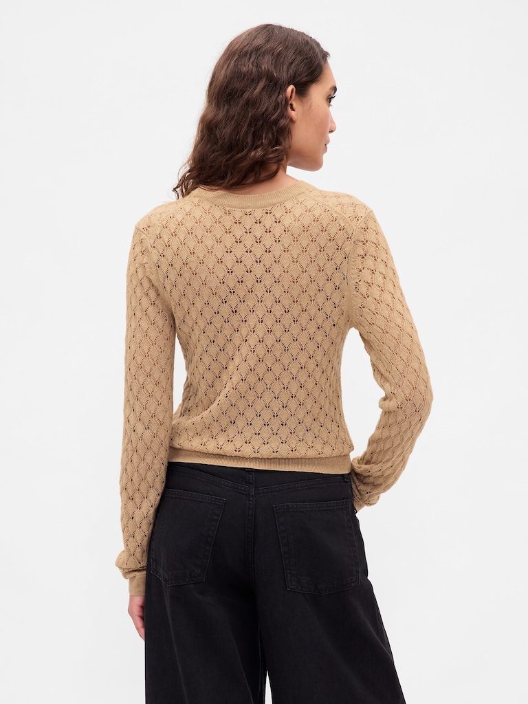 Pointelle Sweater