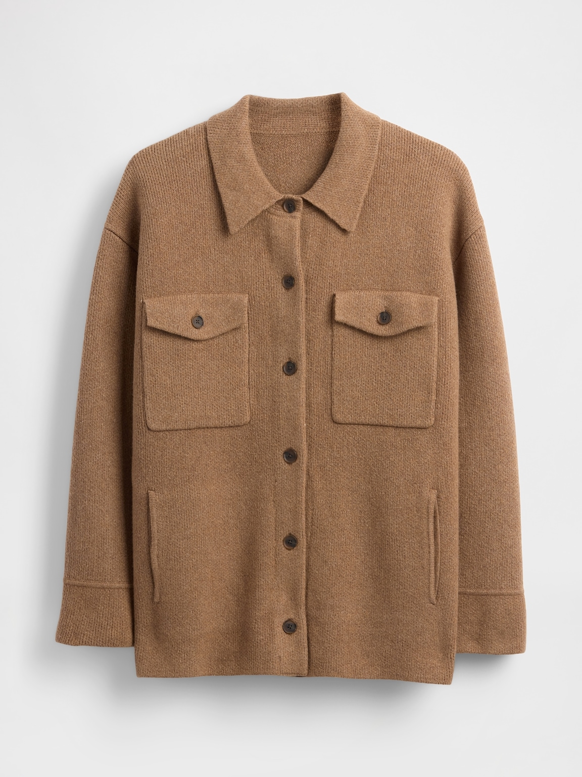 CashSoft Oversized Shirt Jacket
