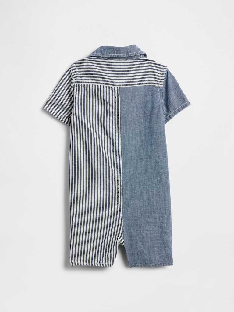 Baby Chambray Stripe One-Piece