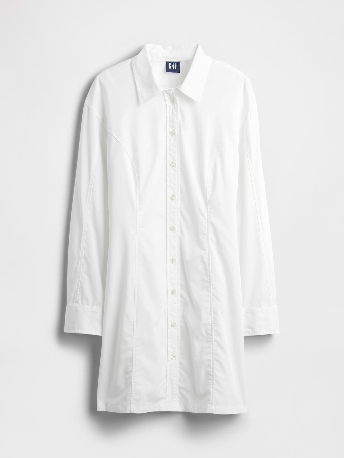 Organic Cotton Poplin Mini Shirtdress