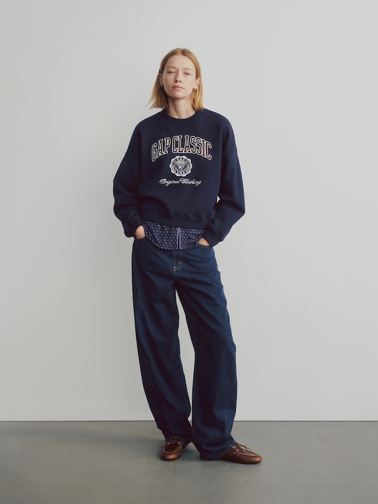 VintageSoft Logo Wedge Sweatshirt